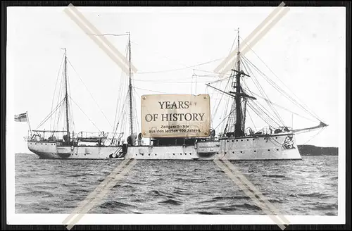 Foto S.M.S. Schwalbe 1887 Kleiner ungeschützter Kreuzer Kaiserliche Marine