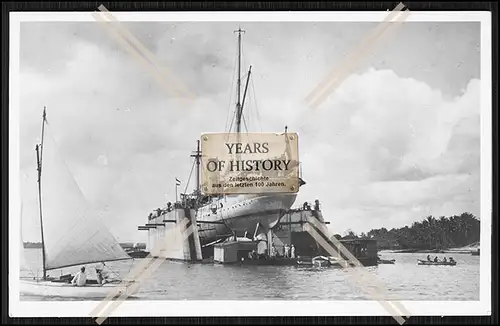 Foto S.M.S. Seeadler 1892 im Dock Kleiner ungeschützter Kreuzer Kaiserliche Ma