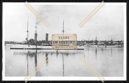 Foto S.M.S. Thetis 1900 Kleiner Kreuzer Kaiserliche Marine