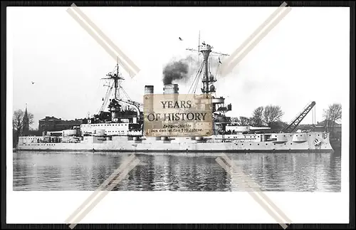 Foto S.M.S. Schleswig-Holstein 1906 Linienschiff Kaiserliche Marine