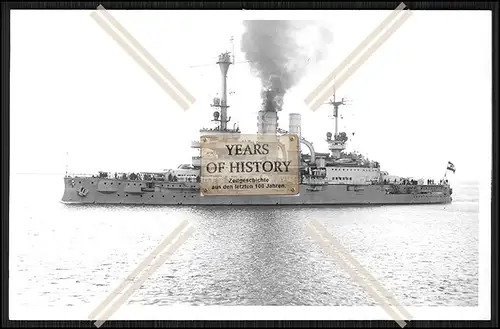 Foto S.M.S. Schleswig-Holstein 1906 Linienschiff Kaiserliche Marine