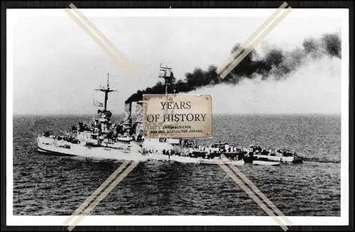Foto S.M.S. Schlesien 1906 Linienschiff Kaiserliche Marine 