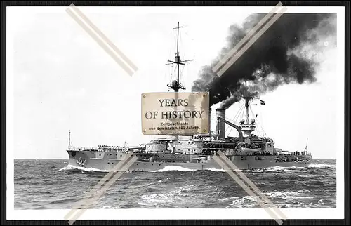 Foto S.M.S. Elsass 1903 Linienschiff Kaiserliche Marine