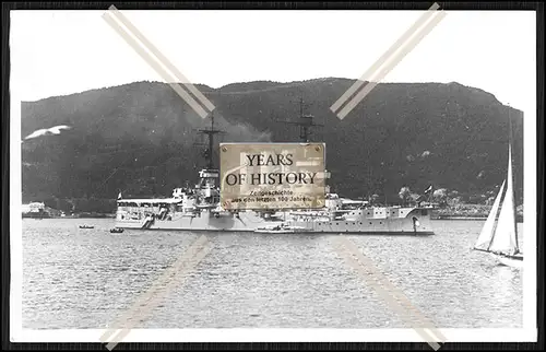 Foto S.M.S. Hessen 1903 Linienschiff Kaiserliche Marine