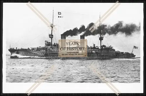 Foto S.M.S. Prinz Heinrich 1900 Großer Kreuzer Kaiserliche Marine