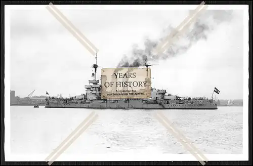 Foto S.M.S. Braunschweig 1902 Linienschiff Kaiserliche Marine  
