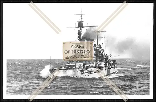 Foto S.M.S. Hessen 1903 Linienschiff Kaiserliche Marine