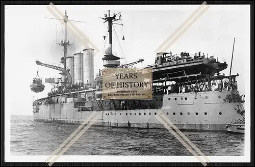 Foto S.M.S. Preußen 1903 Linienschiff als F-Boot Mutterschiff Kaiserliche Mari