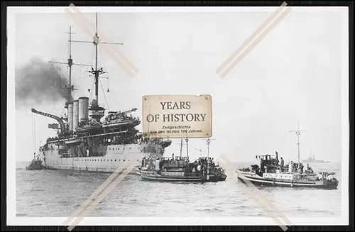 Foto S.M.S. Preußen 1903 Linienschiff als F-Boot Mutterschiff Kaiserliche Mari