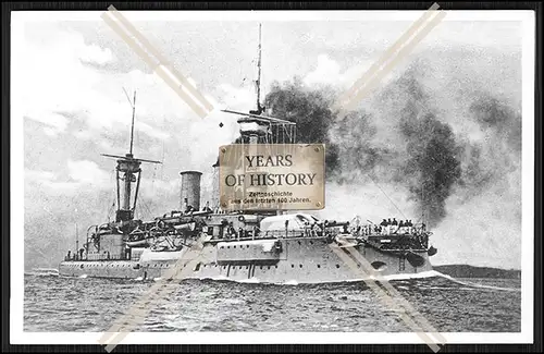 Foto S.M.S. Weißenburg 1891 Linienschiff Kaiserliche Marine