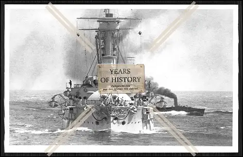 Foto S.M.S. Weißenburg 1891 Linienschiff Kaiserliche Marine