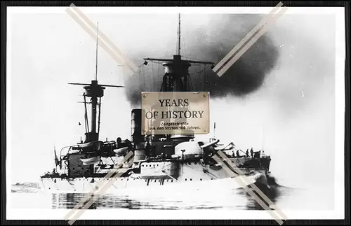 Foto S.M.S. Weißenburg 1891 Linienschiff Kaiserliche Marine