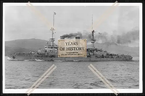 Foto S.M.S. Wittelsbach 1900 Linienschiff Kaiserlichen Marine