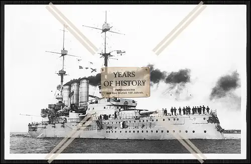Foto S.M.S. Preußen 1903 Linienschiff Kaiserliche Marine