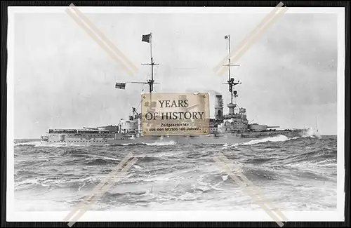 Foto S.M.S. Deutschland 1904 Linienschiff Kaiserliche Marine