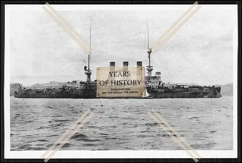Foto S.M.S. Pommern 1905 Linienschiff Kaiserliche Marine