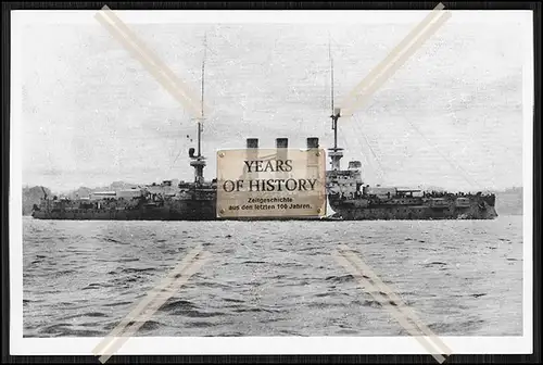 Foto S.M.S. Pommern 1905 Linienschiff Kaiserliche Marine 