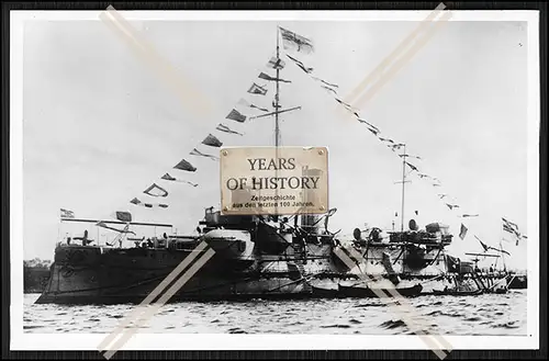 Foto S.M.S. Heimdall 1892 Küstenpanzerschiff Kaiserliche Marine