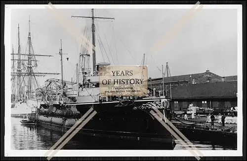 Foto S.M.S. Beowulf 1890 Küstenpanzerschiff Kaiserliche Marine