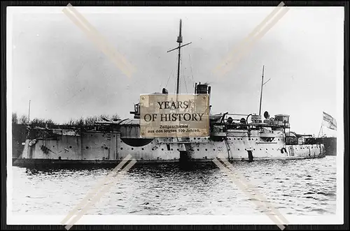 Foto S.M.S. Frithjof 1891 Küstenpanzerschiff Kaiserliche Marine