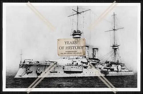 Foto S.M.S. Weißenburg 1891 Linienschiff Kaiserliche Marine