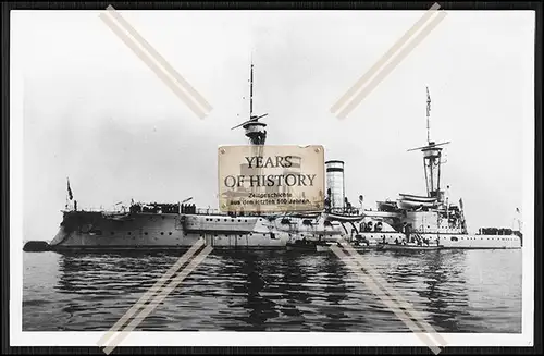Foto S.M.S. Weißenburg 1891 Linienschiff Kaiserliche Marine