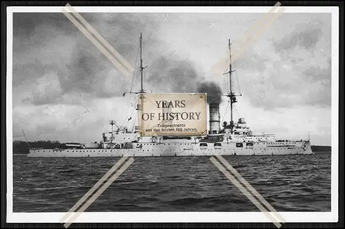 Foto S.M.S. Kaiser Wilhelm II. 1897 Linienschiff Kaiserliche Marine
