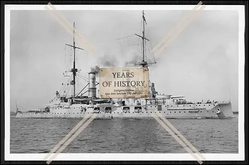 Foto S.M.S. Kaiser Wilhelm der Große 1899 Linienschiff Kaiserliche Marine