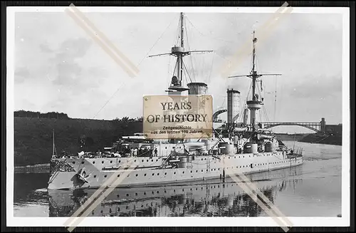 Foto S.M.S. Kaiser Karl der Große 1899 Linienschiff Kaiserliche Marine