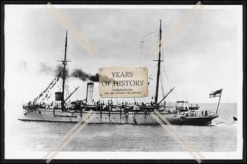 Foto S.M.S. Blitz 1882 Aviso Kreuzer Kaiserliche Marine 