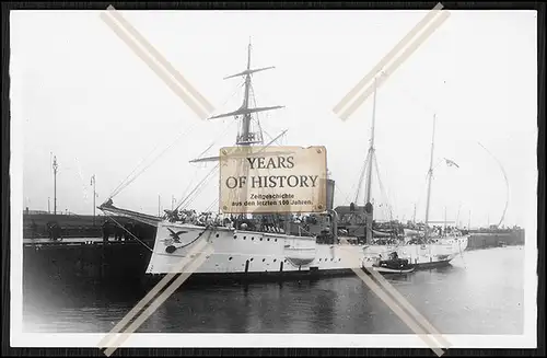 Foto S.M.S. Sperber 1888 Kleiner ungeschützter Kreuzer Kaiserlichen Marine