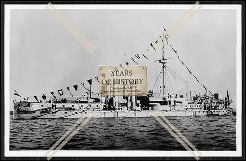 Foto S.M.S. Bayern 1878 Panzerkorvette Kaiserliche Marine