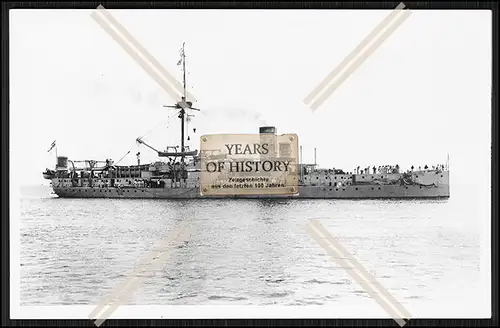 Foto S.M.S. Baden 1880 Panzerkorvette Kaiserliche Marine 