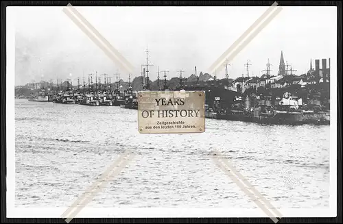 Foto Torpedoboote Zerstörer 1. WK Weltkrieg S.M.S. Boote an Landungsbrücke Ki