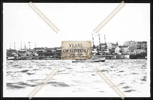 Foto Torpedoboote Zerstörer 1. WK Weltkrieg S.M.S. Boote an Landungsbrücke Ki