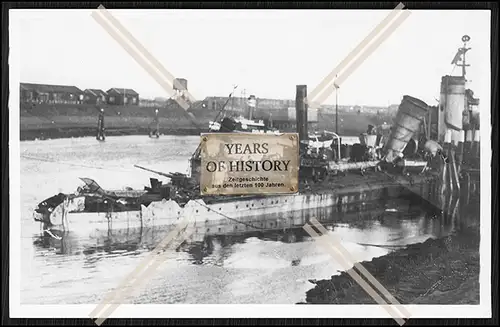 Foto Torpedoboot Zerstörer 1. WK Weltkrieg S.M.S. V 69 nach Gefecht Kaiserlich