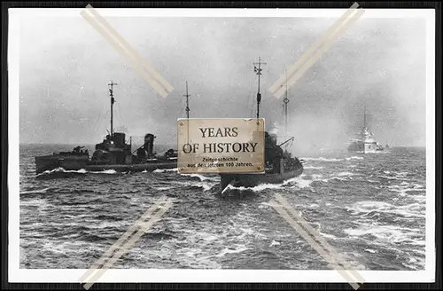 Foto Torpedoboot Zerstörer 1. WK Weltkrieg 9. Flottille mit Panzerkreuzer Kais