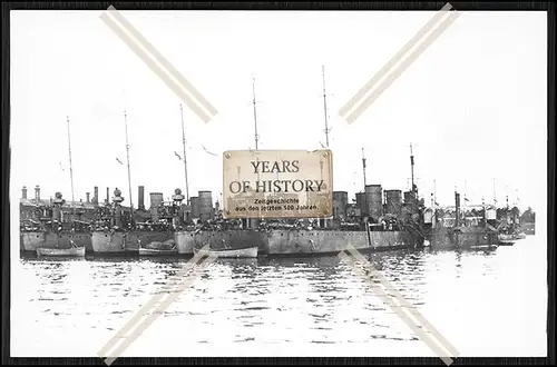 Foto Torpedoboot Zerstörer S.M.S. B-Boote in Libau 1. WK Weltkrieg Kaiserliche