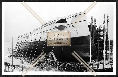 Foto S.M.S. Kaiserin Augusta 1892 Großer Kreuzer im Bau Kaiserliche Marine