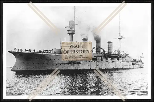 Foto S.M.S. Victoria Louise 1897 Großer Kreuzer Kaiserliche Marine