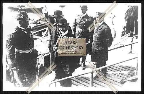 Foto Admiral Maximilian Graf Spee in Valparaiso Chile mit anderen Offizieren un