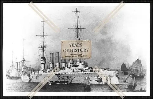 Foto S.M.S. Scharnhorst 1906 Großer Kreuzer Kaiserliche Marine