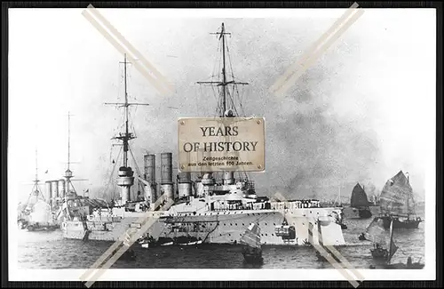 Foto S.M.S. Scharnhorst 1906 Großer Kreuzer Kaiserliche Marine 
