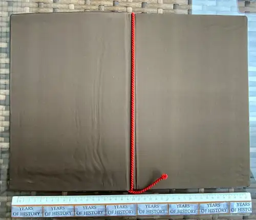 alte Mappe für Ehrenurkunde FFFF Deutscher Turner-Bund mit Kordel Gold Prägung
