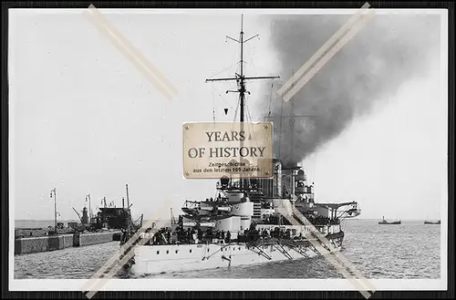 Foto S.M.S. SMS Goeben Großer Kreuzer im Hafen Schlachtkreuzer Moltke-Klasse K