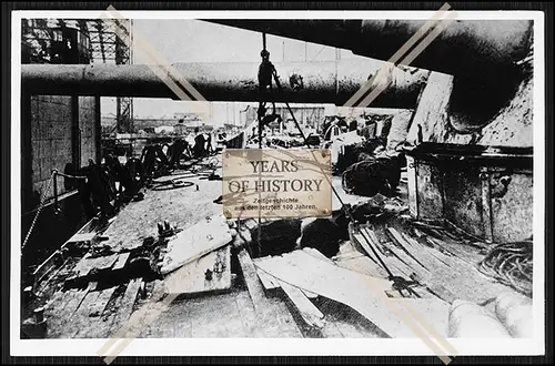 Foto S.M.S. SMS Seydlitz 1912 Großer Kreuzer schwere Treffer im Hafen Skagerra