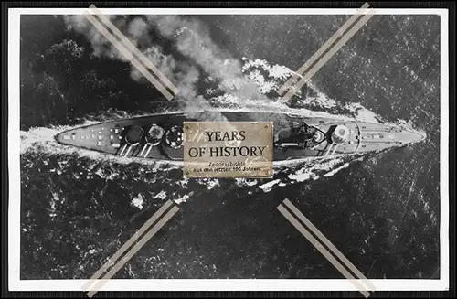 Foto S.M.S. SMS Seydlitz 1912 Luftbild Großer Skagerrakschlacht Flow Kaiserlic