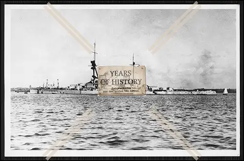 Foto S.M.S. SMS Derfflinger 1913 Großer Kreuzer Skagerrakschlacht Kaiserliche 