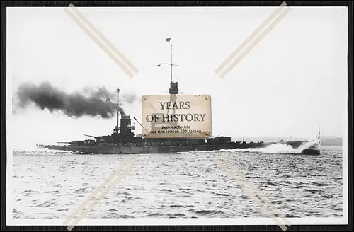 Foto S.M.S. SMS Hindenburg Großer Kreuzer Kaiserliche Marine Fernsicherung ein