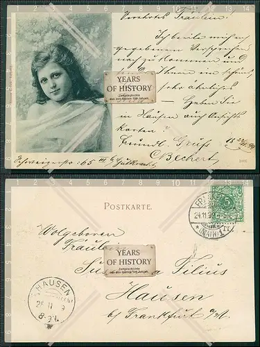 AK junge Frau Mädchen 